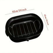 Electric Roaster Oven, 13.5-Pound Electric Roaster Oven with Variable Temperature Control, Steel Rack, Self-Basting Lid & Removable Pan, 16 Quart, Black
