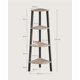 thumbnail image 3 of Soporte de Esquina de 4 Niveles Estante de Escalera Industrial Soporte para Plantas para Sala de Estar Oficina Cocina Gris Negro, 3 of 6
