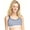 White/Midnight Dream Stripe, variant on Nursing Seamless Racerback Wirefree Crop Bra White/Midnight Dream Stripe S Women's