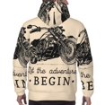 thumbnail image 7 of Haiem Let The Adventure Begin Patterned Men's Hoodie with Kangaroo Pocket - Ideal Pullover Sweatshirt for Daily Wear, Travel, and Home-4X-Large, 7 of 7