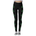 thumbnail image 4 of MKLEKYY Vestido deportivo para mujer, mallas estampadas para mujer, mallas deportivas de control para yoga, mallas de cintura alta para mujer 4187, 4 of 4