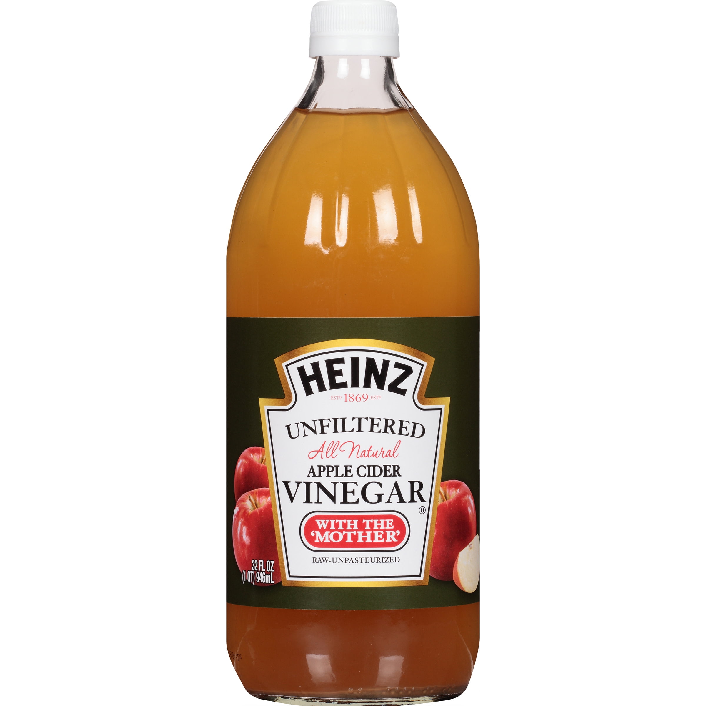 Heinz All Natural Unfiltered Apple Cider Vinegar with the Mother, 32 fl