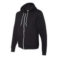 thumbnail image 2 of American Apparel Flex Fleece Unisex Full-Zip Hoodie F497W - Black Size 2XL, 2 of 5