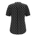 thumbnail image 6 of Summer Fashion Oversize Shirts for Womens Casual Print V-Neck Short Sleeve Casual Blouse, 6 of 7