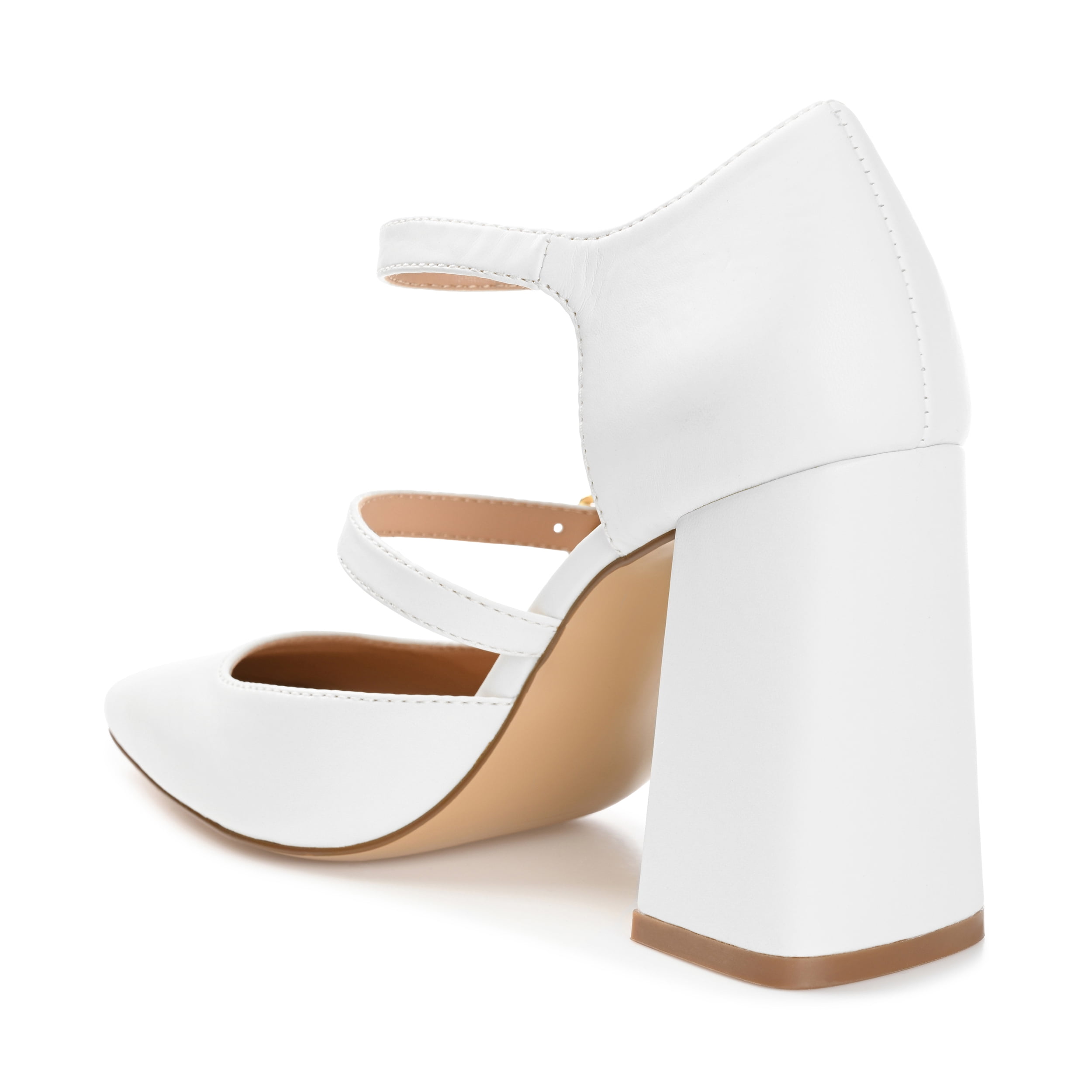 Journee Womens Isadorah Mary Jane Mid Block Heel Square Toe Pumps, Widths Available
