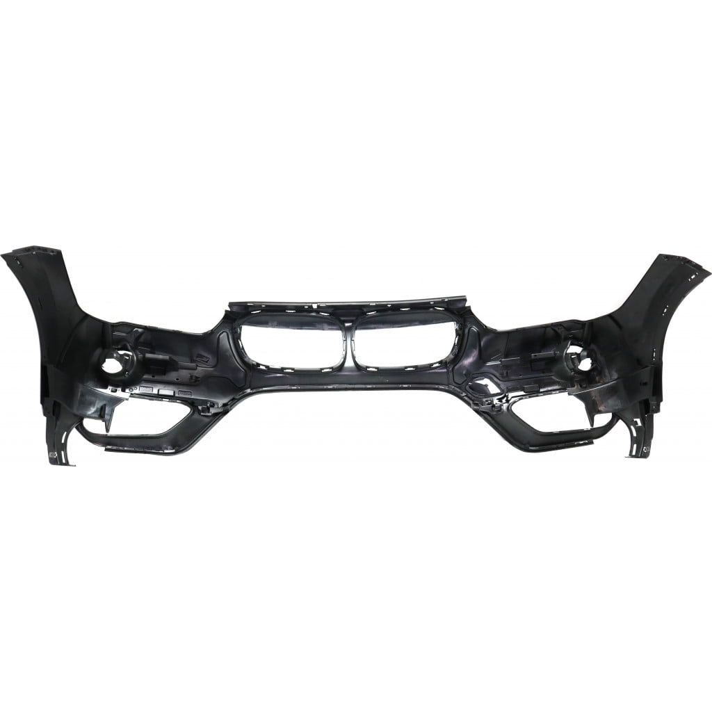 For BMW X1 Front Bumper Cover 2016 2017 2018 Upper | Primed | Plastic | w/o M Package | w/o Headlight Washer & Park Distance Control Sensor Holes | BM1014100 | 51117453562
