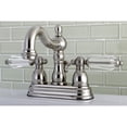 thumbnail image 2 of Kingston Brass KB1608WLL 4 in. Centerset Bathroom Faucet, Brushed Nickel, 2 of 4
