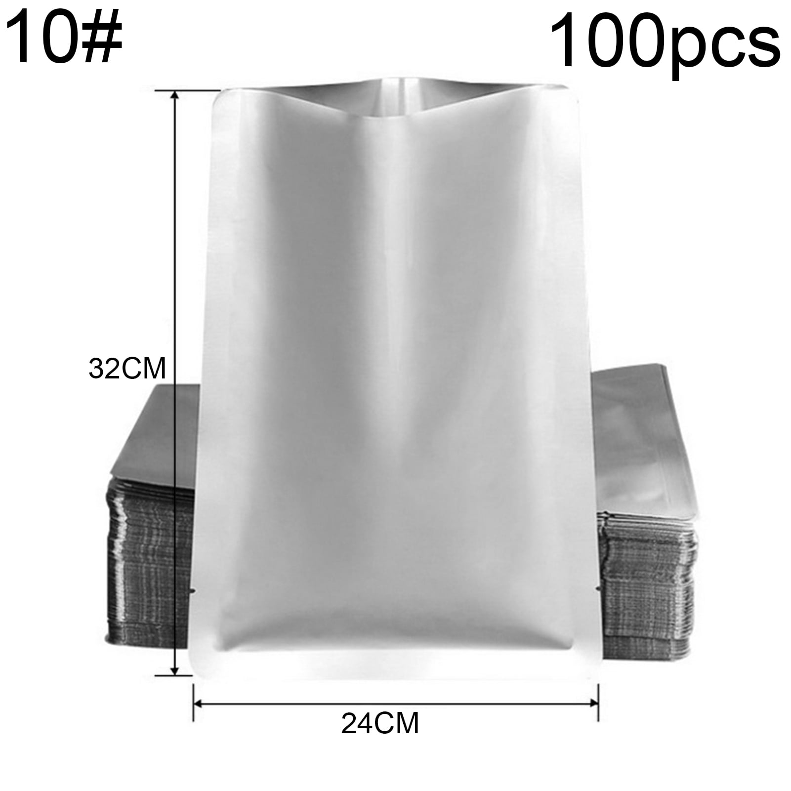 White 9CM x 16CM Strong Ziplock Grip Seal Bags Flat Pouch Bag Clear 