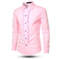 thumbnail image 6 of XIAOCHA Men's Ruffled Button Down Shirt Long Sleeve Frilled Front Shirt Comfortable Vintage Formal Shirt, 6 of 6