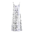 thumbnail image 5 of ClodeEU Women's Printed V Neck Sleeveless Spaghetti Strap Summer Loose Tunic Maxi Dress White,Womens Plus S, 5 of 5