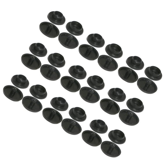WEAVILUX 100 Sets Plastic Sew-on Snap for Towels Black Sewing Fasteners