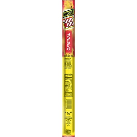 Slim Jim Monster Smoked Meat Stick, Original Flavor, 1.94 Oz.