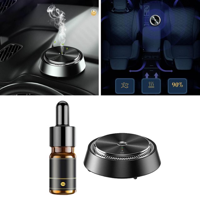 Difusor de para automóvil Accesorio para automóvil Adornos de escritorio Purifie Olores Eliminador de olores Ambientador automático para , Colonia Macarena Difusor de aroma de coche