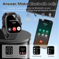 thumbnail image 3 of OKG Smart Watch, 1.85" Smartwatch for Men Women (Answer/Make Call), 120+ Sport Modes Fitness Tracker, Heart Rate, Sleep Monitor, Pedometer, IP68 Waterproof, Activity Tracker for Android iOS (Black), 3 of 7