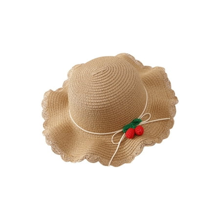 

Wolfast Promotion Summer Children s Lace Bow Decorated Hat Rope Beach Hat Sun Hat