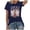 Blue, variant on Womens Country Music Shirt Vintage Tennessee Graphic Tshirts Rodeo Western Short Sleeve Tee Tops