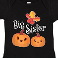 thumbnail image 4 of Inktastic Big Sister Pumpkins with Fall Leaves Girls Baby Bodysuit, 4 of 5
