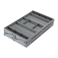 thumbnail image 1 of Shangren Folded Drawer Organizer Drawer Organizer Tray for Kitchen Utensils Home Desk Gray 2 Tier, 1 of 8