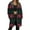 Black, variant on Jacket Women Longline Jackets Christmas Print Winter Cozy Lined Full Zip Outerwear for Cold Weather Womens Winter Coat Black L
