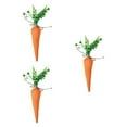 thumbnail image 4 of 3 decoraciones de zanahorias de Pascua, adornos de zanahorias de Pascua, accesorios fotográficos versátiles, zanahorias de tela para centro de mesa de Naranja, 4 of 8