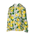 thumbnail image 2 of Pofeuu Lemon1 Print Sun Protection Outdoor Lightweight Full Zip UV Cooling Hoodie Long Sleeve Summer Clothing for Outdoor Hiking-X-Large, 2 of 5