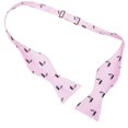 thumbnail image 2 of SummerTies Skunk Bow Tie - Pink, Printed Silk, Adult Tie Yourself Bow Tie, 2 of 3