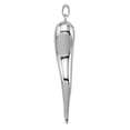 thumbnail image 2 of FB Jewels Sterling Silver Rhodium-plated Italian Horn Pendant, 2 of 4