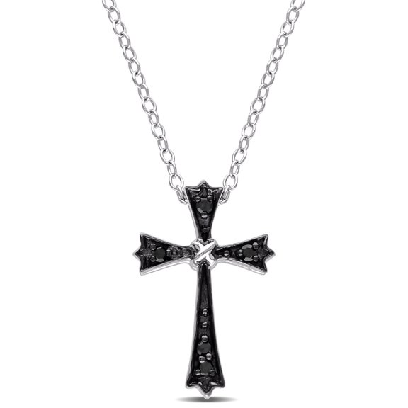 Everly Women's .1CT TW Diamond Sterling Silver Pendant