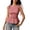 652#Red, variant on Women's Gingham Peplum Tank Tops Summer Tie Shoulder Sleeveless Cute Y2k Going Out Tops Pink XS