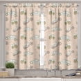thumbnail image 2 of Surfboard Valance & Tier Curtain 3 pcs Set, Surfboards Transported on Vehicles Cars Bikes Motorcycles California, Window Treatments Room Kitchen Decor, 4 Sizes, Peach Brown Olive Green, by Ambesonne, 2 of 6