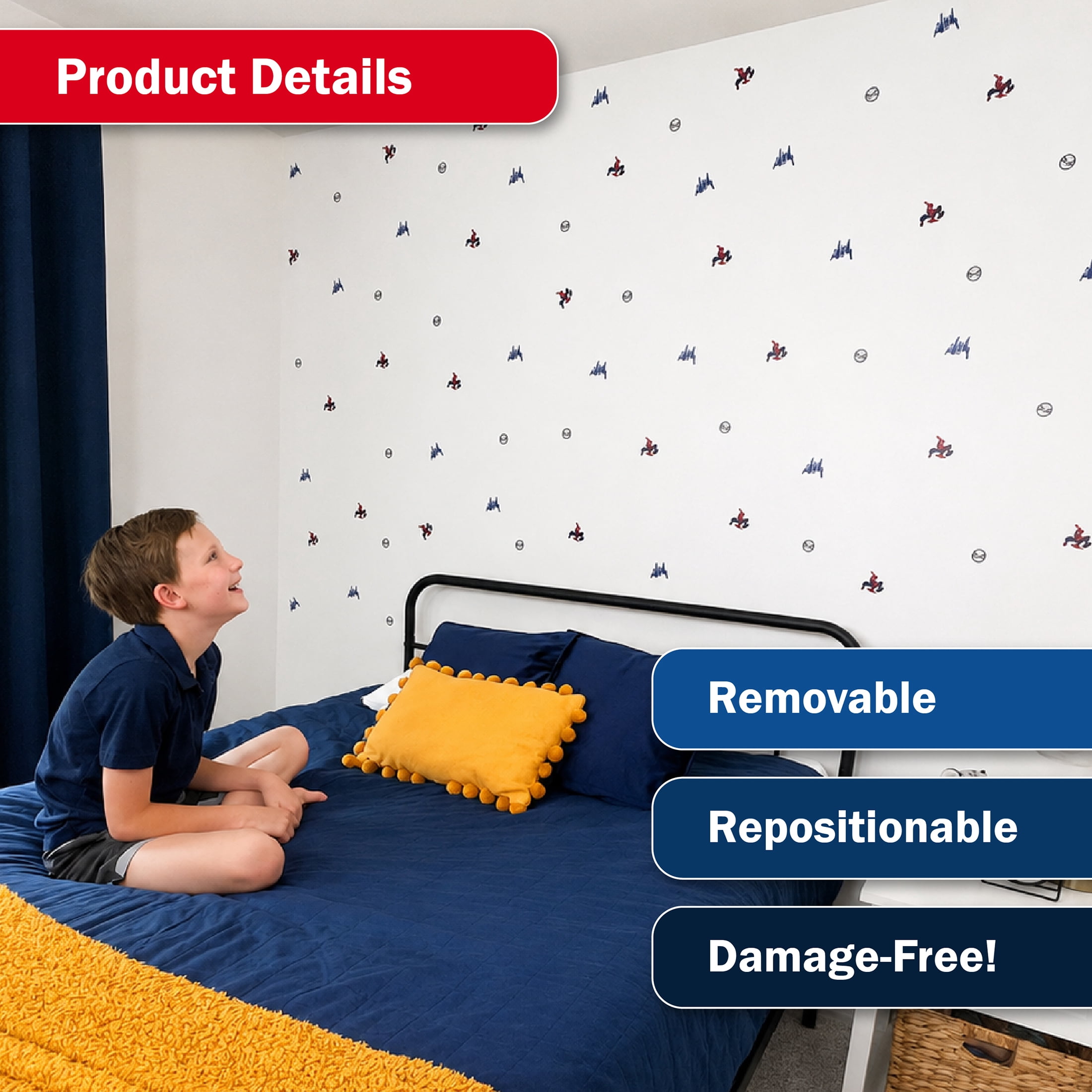 Wall Palz Spider-Man Vinyl Wall Decals Peel and Stick Room Decorations