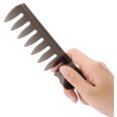 thumbnail image 1 of Peine de estilo para hombres con dientes anchos, herramienta profesional para cabello mojado y secado, ideal para todos los tipos de cabello y estilos, 1 of 4