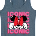 thumbnail image 3 of Mickey & Friends - Iconic Minnie - Women's Racerback Tank Top, 3 of 5
