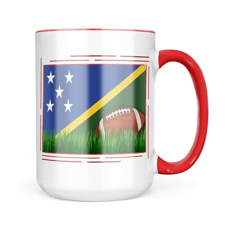 

Neonblond Football with Flag Solomon Islands Mug gift for Coffee Tea lovers
