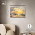 thumbnail image 5 of Sunset Sailboats Canvas Glam Beach Wall Art by Art Remedy, White Frame, 30" x 20", 5 of 7