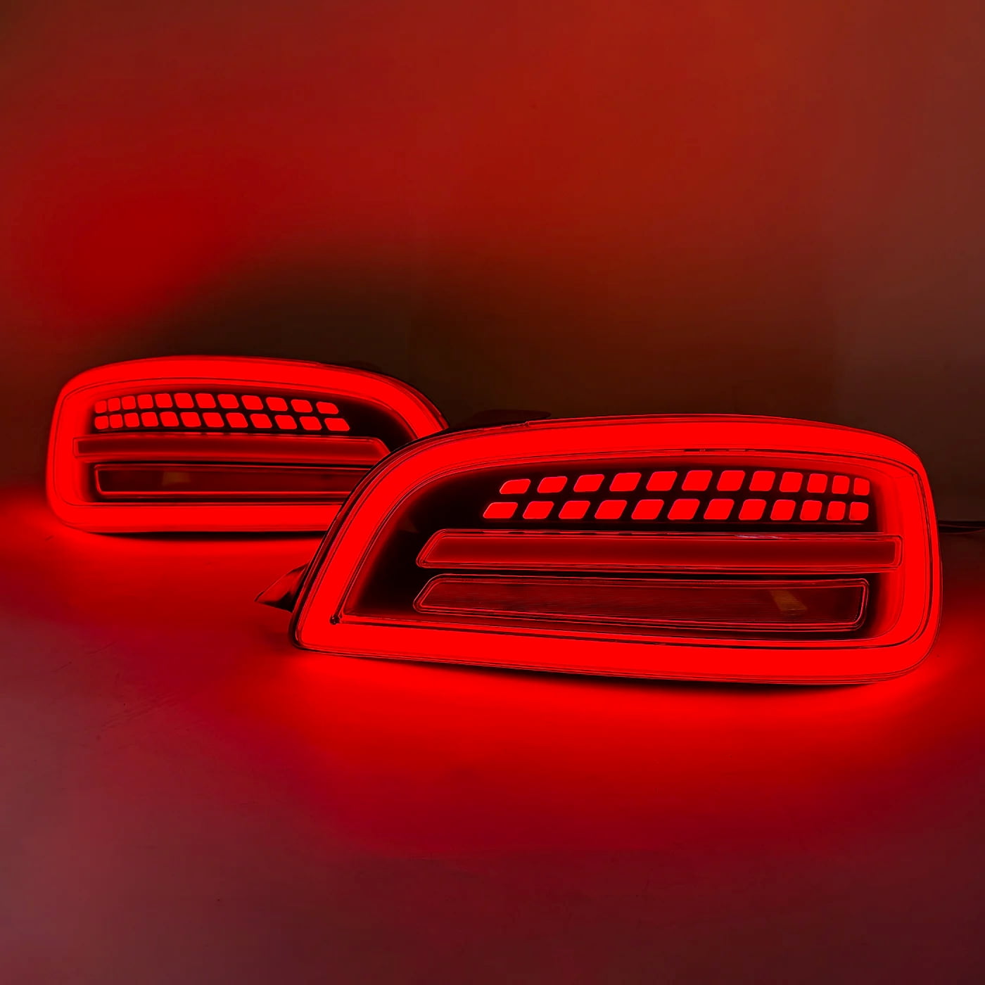 AMERICAN MODIFIED Pair LED Tail Lights w/Sequential Turn Signal for Honda S2000 AP2 04-09 Chassis