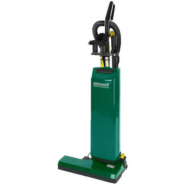 Bissell Commercial 14" Dual Motor Commercial Bagged Upright Vacuum Cleaner with On-Board Tools - Powerful Cleaning and Enhanced Convenience