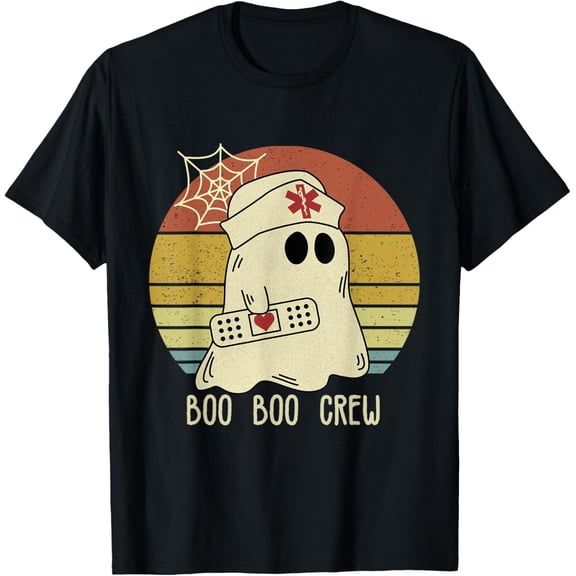 Boo Boo Crew Halloween Nurse T-Shirt – Funny Medical Costume Tee for Women