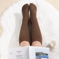 thumbnail image 3 of Women's Fuzzy Long Socks Fluffy Winter Plush Leg Warmers Winter Warm Knee Socks Thermal Socks, 3 of 7