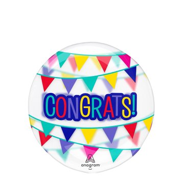 Ballon en Feuille Flottant Premium « Congratulations » - Idéal pour des Célébrations d'Anniversaire Inoubliables