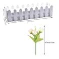 thumbnail image 2 of Plantas de flores, valla de piquete artificial, decoración de maceta, adorno falso para la esquina de la pared de la mesa, champán 2 piezas Methold HA9026-02B, 2 of 6