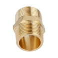 thumbnail image 5 of U.S. Solid 3/4 in MNPT x 3/4 in MNPT Brass Pipe Fitting Hex Nipple, 5 of 5
