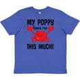 thumbnail image 3 of Inktastic My Poppy Loves Me Grandchild Youth T-Shirt, 3 of 5