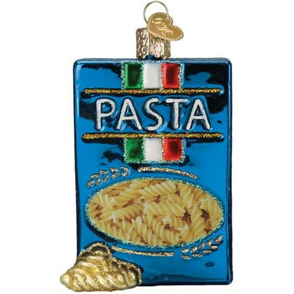 Old World Christmas Box of Pasta Glass Hanging Ornament