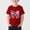 Red, variant on Amidoa Girls Short Sleeve 4th of July Cute Graphic T-Shirts Summer Tops Casual Kids Soft Crewneck Tees Coffee Size 4T