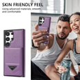 thumbnail image 2 of K-Lion for Samsung Galaxy S20 FE Wallet Case, Premium Leather Back Card Holder RFID Blocking Flip Case Stand Bracket Function Shockproof Protective Cover for Samsung Galaxy S20 FE ,Purple, 2 of 5