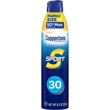 Coppertone Sport Sunscreen Continuous Spray SPF 30, 8.3 (Best Sunscreen Spray For Body)