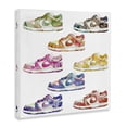thumbnail image 2 of Stupell Industries Contemporary Modern Rainbow Sneakers Canvas Art, 17 x 17, by Ziwei Li, 2 of 7