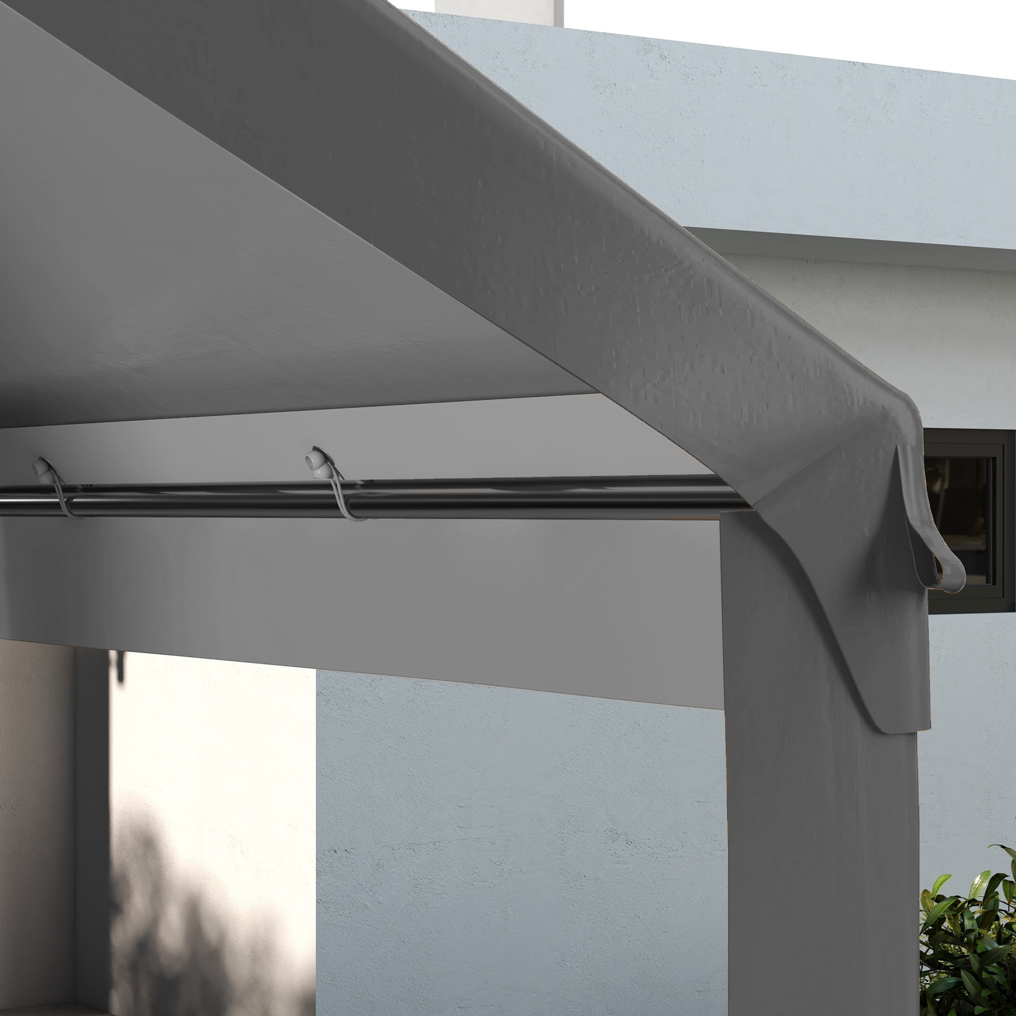 10 x 20ft Carport Roof, UV Resistant Canopy Replacement, Fits 84C-378V00 and 84C-206 Series, Dark Gray