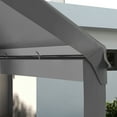 thumbnail image 6 of Outsunny 10 x 20ft Carport Canopy Replacement, UV Resistant, Dark Gray, 6 of 9